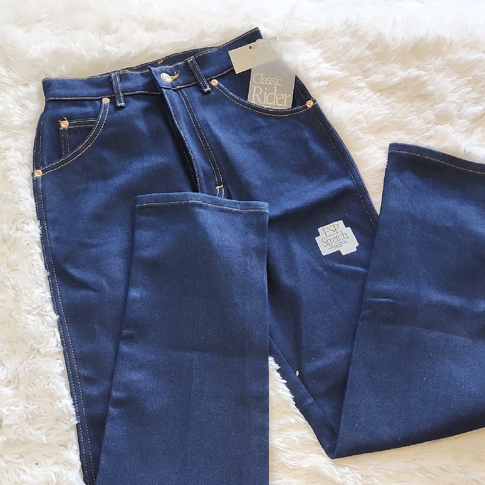 NWT Lee Rider Women's Deep Blue Straight Leg Jeans Size 8